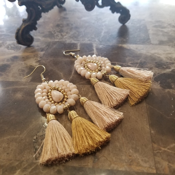 Jewelry - Beadwork and Tassel Earrings.